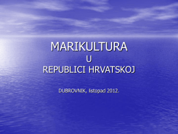 Antun Pavlović, Marikultura u Republici Hrvatskoj