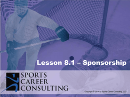 PowerPoint - Sponsoring and Endorsements