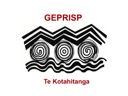 4 GEPRISP - Te Kotahitanga