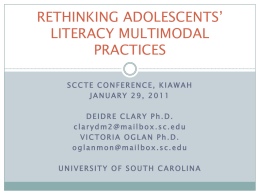 literacy multimodal practices - University of South Carolina
