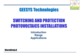 Solar Junction Boxes - GEESYS Technologies