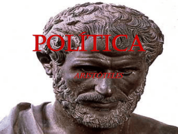 A POLÍTICA(Aristóteles) AS FORMAS DE GOVERNO (LIVRO III)