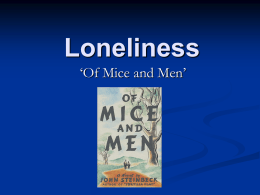 Theme – Loneliness