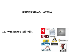 Windows Server - Docencia FCA-UNAM