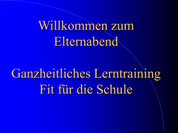 PowerPoint-Präsentation - Herzlich willkommen am Ignaz