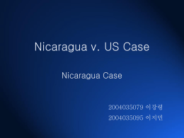 Nicaragua v. US Case