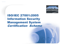 ISO/IEC 27001:2005