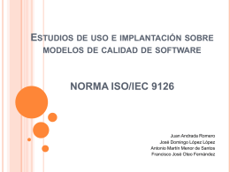 Características de la norma ISO/IEC 9126 - isi