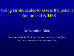 If I had a stroke…. - the HIEC Stroke Events Website
