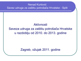 Savez udruga za zaštitu potrošača Hrvatske - Split