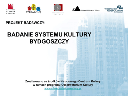Rewitalizacja - Regionalne Obserwatorium Kultury w Bydgoszczy