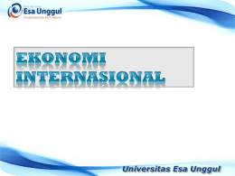 Ekonomi Internasional Pertemuan 11