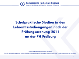 Tagespraktikum 2 - Pädagogische Hochschule Freiburg
