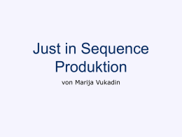 Just-in-Sequence Produktion - FOM-Wiki