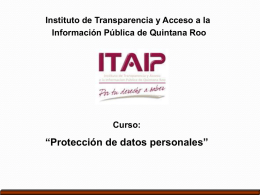 Proteccion_Datos_Personales - Instituto de Transparencia y