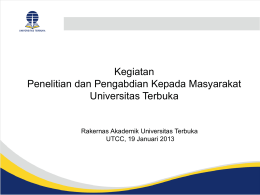 Materi Ka. LPPM - Universitas Terbuka
