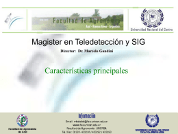 Director: Dr. Marcelo Gandini - Maestría en Teledetección y SIG