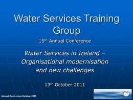 Water Metering and Charges David Kelly.