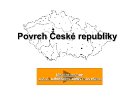 pohoří ČR