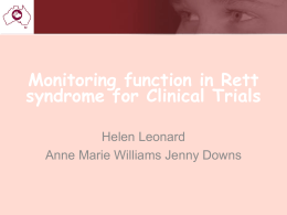 A scale to describe hand function in Rett syndrome
