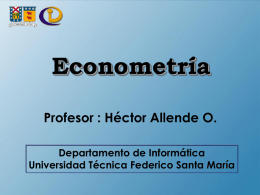 Econometría (ICI-383) - Departamento de Informática