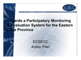 Towards a Participatory Monitoring & Evaluation System for the