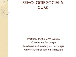 Psihologie sociala – Gavreliuc – 12 – Propaganda si persuasiunea
