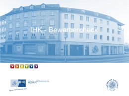 IHK-Bewerbercheck - Industrie- und Handelskammer Magdeburg