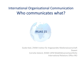 International Organisational Communication