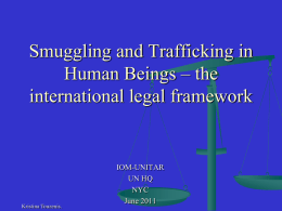 the international legal framework