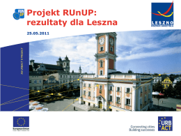 "Projekt RUnUP - rezultaty dla Leszna", 25.05.2011