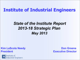 PowerPoint - Institute of Industrial Engineers