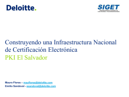 Construyendo una Infraestructura de Certificación Electrónica PKI El