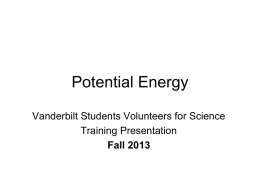 Potential Energy