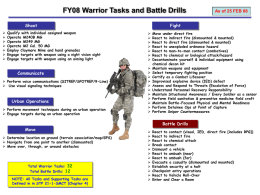 Warrior Tasks and Battle Drills
