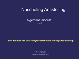 orale antistolling