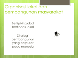 Kuliah-5 Organisasi lokal