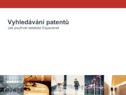 Vyhledávání patentů