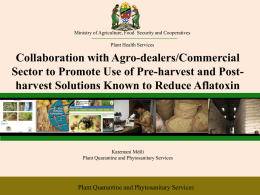Collaboration with Agro-dealers/Commercial Sector