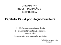 Capítulo 15 - A população brasileira