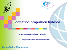 Formation propulsion hybride