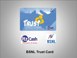 Presentation about Trust card