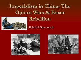 Imperialism in China (Opium War)
