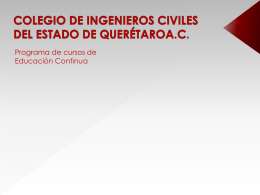 Diapositiva 1 - Colegio de Ingenieros Civiles del Estado de