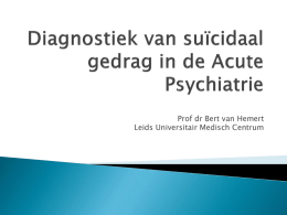 Indicatiestelling - PsychiatrieWeb.nl