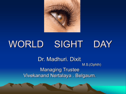 World Sight Day (WSD)