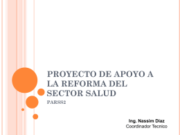 Presentación PARSS2 - Comisión Ejecutiva para la Reforma del