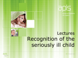 Recognition of the seriously ill child