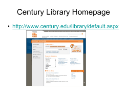 Library Catalog - Century College