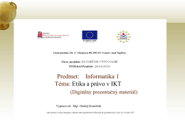 28.ks.jan Etika a právo v IKT